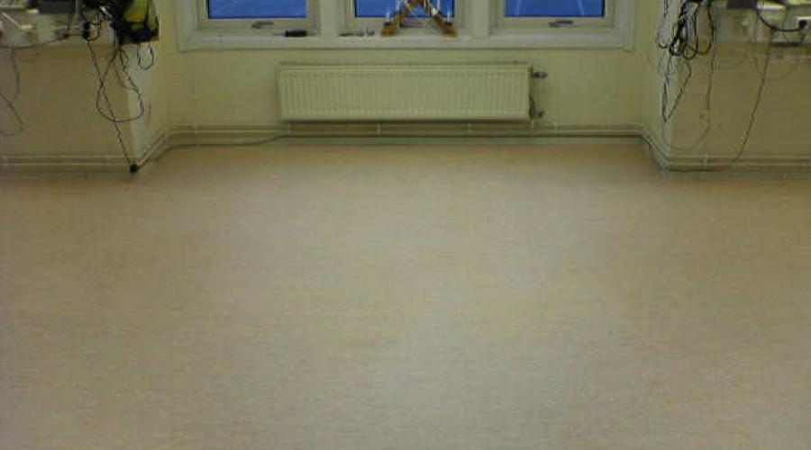 Plastgolv efter